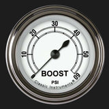 White 2 1/8" Boost Gauge, 60 psi CW143SLF