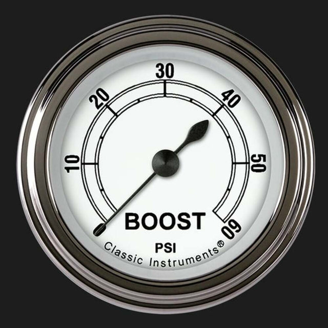 White 2 1/8" Boost Gauge, 60 psi CW143SLF