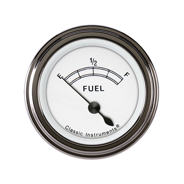 Classic Instruments White 2 1/8" Fuel CW14SLF