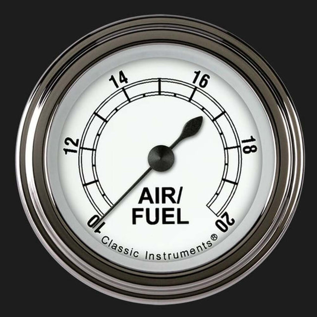 White 2 1/8" Air Fuel Ratio Gauge CW194SLF