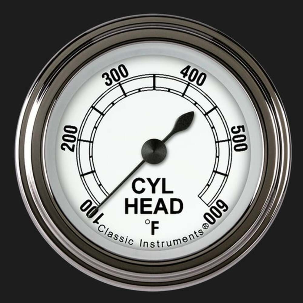 White 2 1/8" Cylinder Head Temp. Gauge CW197SLF