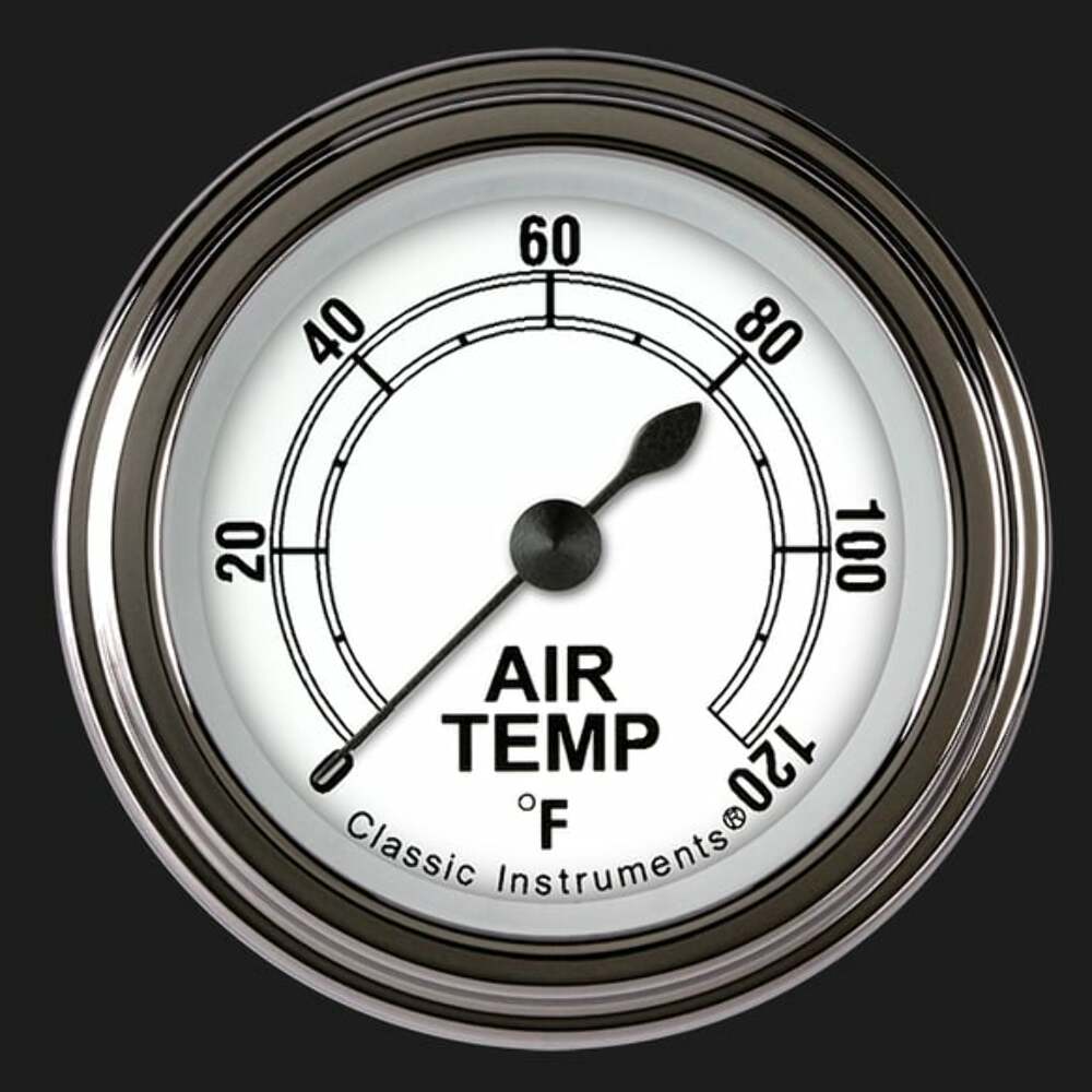 White 2 1/8" Outside Air Temp. Gauge CW199SLF