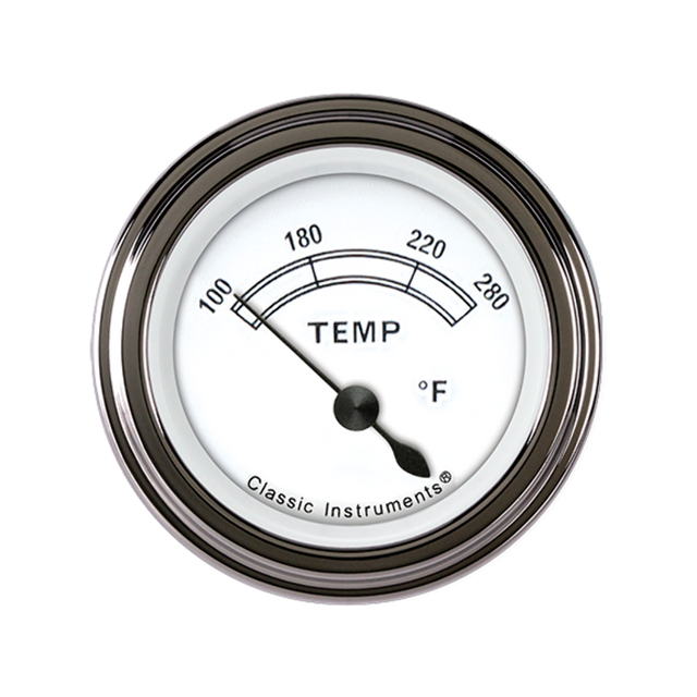 White 2 1/8" Water Temp CW26SLF