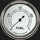 Classic Instruments White 2 5/8" Fuel Gauge CW309SLF