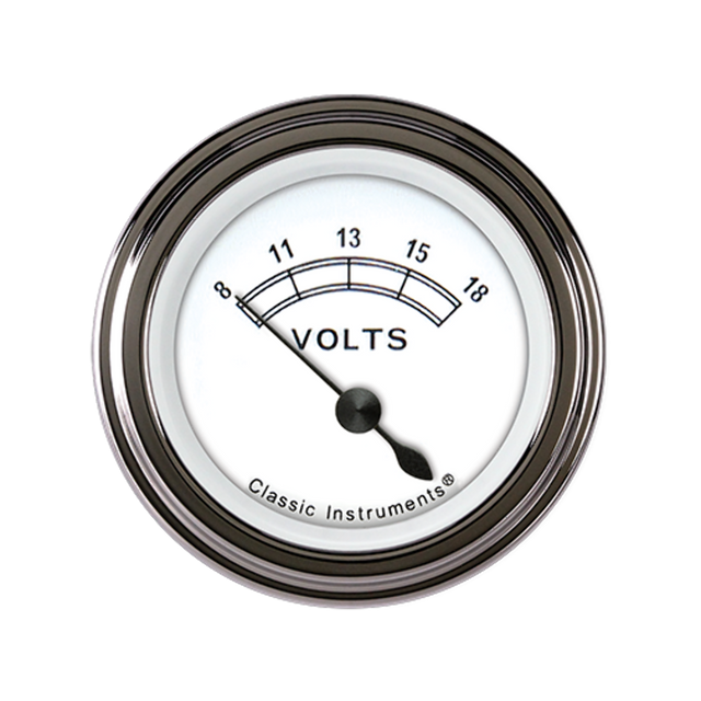 Classic Instruments White 2 1/8" Volt CW30SLF