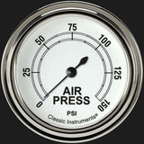 White 2 5/8" Air Pressure Gauge CW318SLF