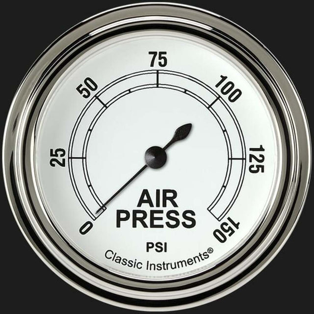 White 2 5/8" Air Pressure Gauge CW318SLF