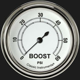 White 2 5/8" Boost Gauge, 60 psi CW343SLF