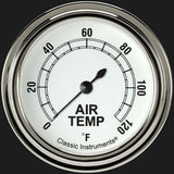 White 2 5/8" Outside Air Temp Gauge CW399SLF