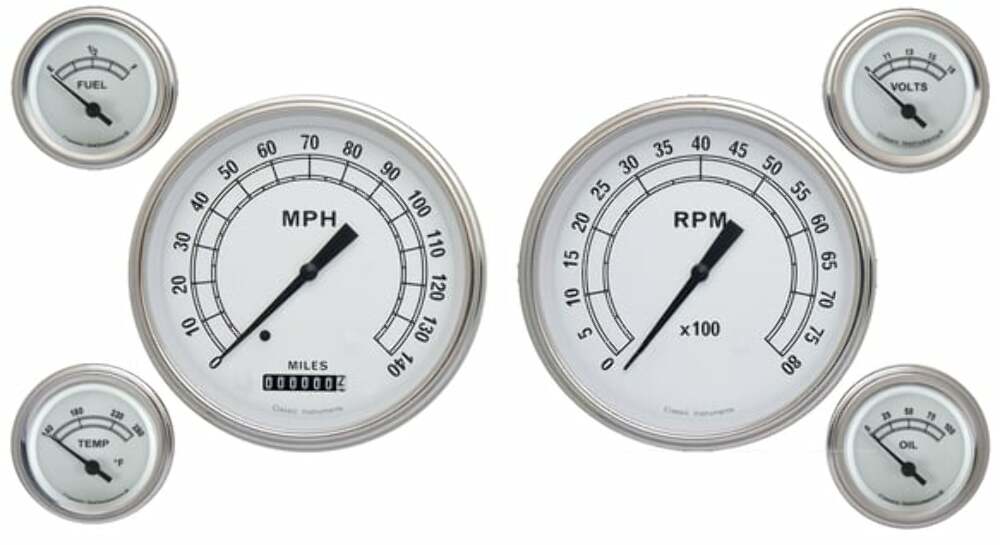 Classic Instruments analog dash gauge set