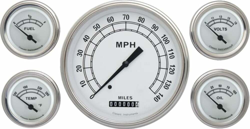 Classic Instruments analog dash gauge set