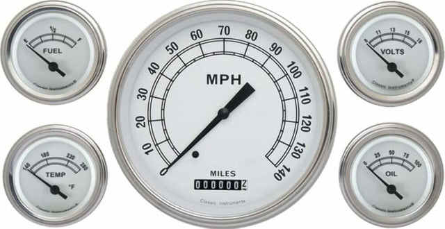 Classic Instruments analog dash gauge set