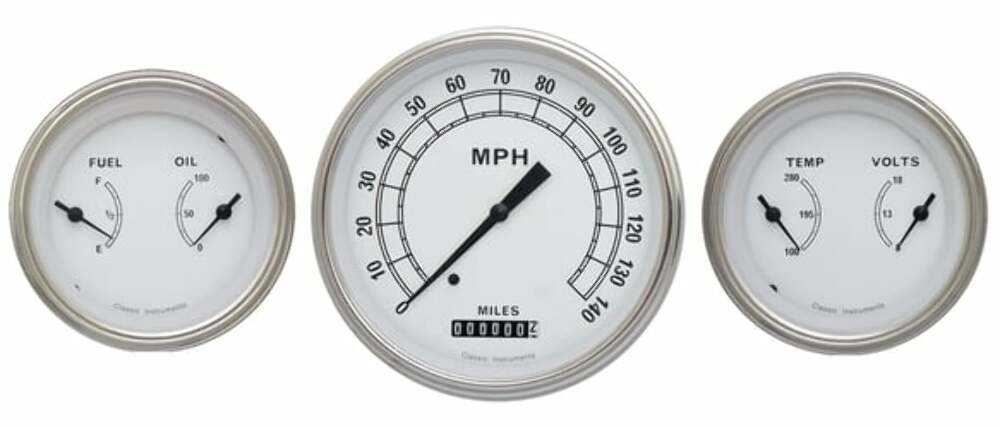 Classic Instruments analog dash gauge set