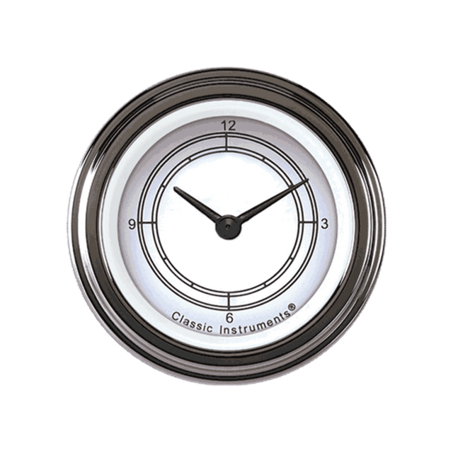 Classic Instruments White 2 1/8" Clock CW90SLF