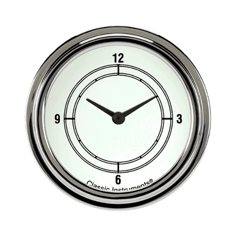 Classic Instruments White 2 5/8" Clock CW92SLF