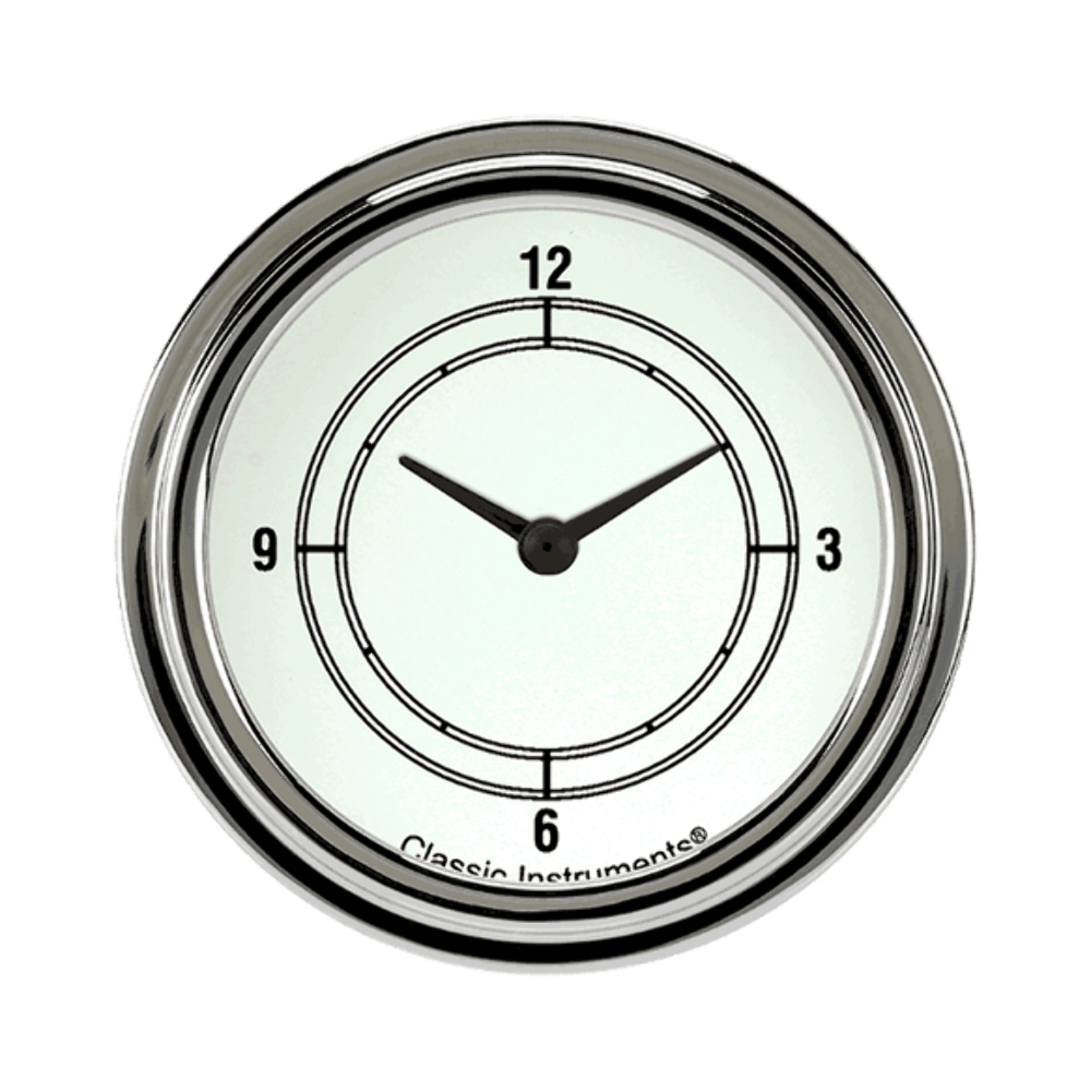 t Classic White 2 5/8" Clock CW92SLF Classic Instruments