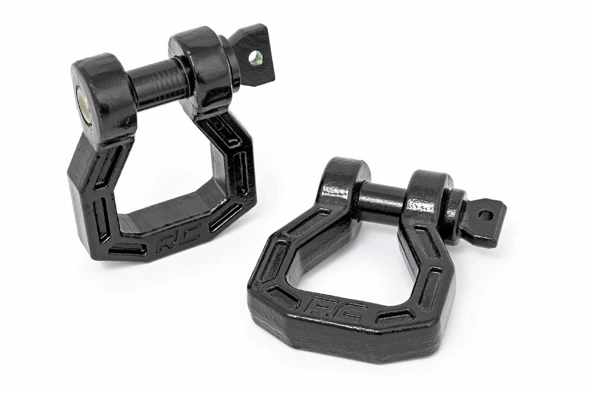 D-Ring; Forged; Pair; Black by Rough Country