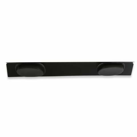 1971-1973 Ford Mustang Coupe package tray with 6x9 speaker pods factory style black ABS plastic D1ZZ-6546656-SP Scott Drake