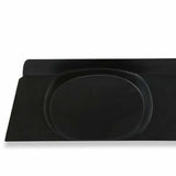 1971-1973 Ford Mustang Coupe package tray with 6x9 speaker pods factory style black ABS plastic D1ZZ-6546656-SP Scott Drake