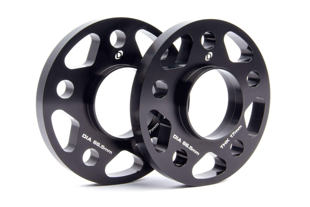 Spacers; 66.5mm CB - 17mm Thick - D210-2030 black aluminum