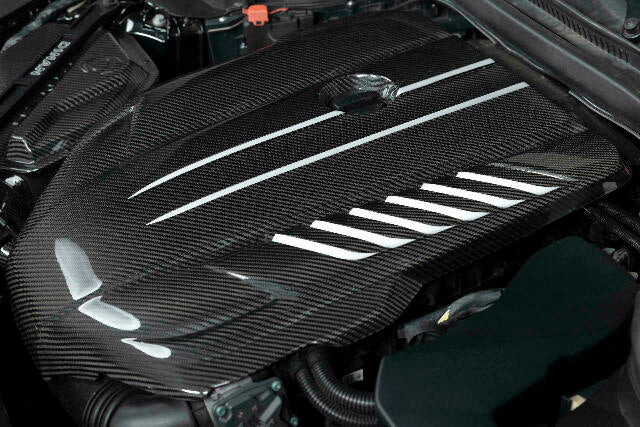 Fits 2020-2023 Toyota Gr Supra 3.0T; Carbon Fiber Engine Cover-D590-0002