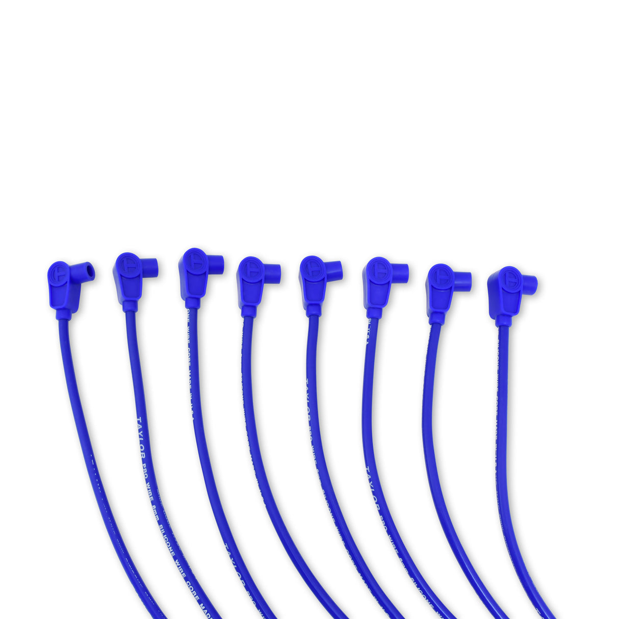 Spark Plug Wire Set Universal 8mm Silicone 90? 0 ohm/ft Prowire Solid Blue 70660