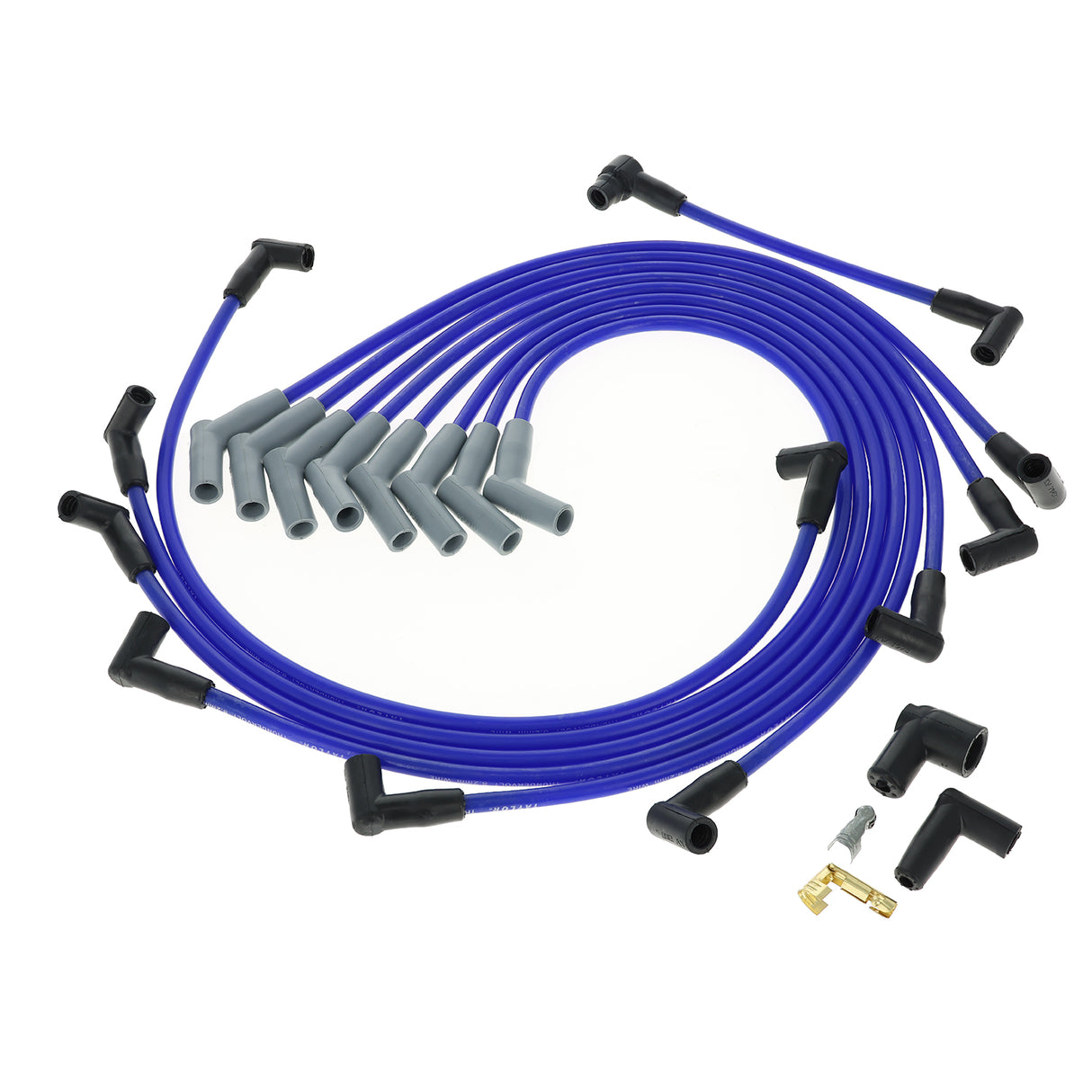 Spark Plug Wire Set Universal 8.2mm Silicone Thundervolt 40 ohm/ft Blue 84658
