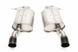 Free Flow Axle-Back Exhaust - 2007-2011 BMW 335i/335xi - D660-0012-BLK BMW performance black polished stainless steel