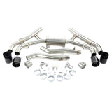 Fits 2020-2023 BMW X5M/X6M; Valved Axle-Back Exhaust-Black Tips BMW performance