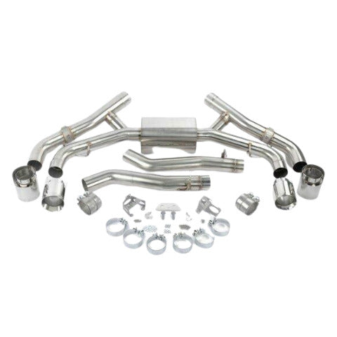 Fits 2020-2023 BMW X5M/X6M; Valved Axle-Back Exhaust-Polished Tips BMW performance