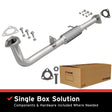 1990-1993 Honda Accord Direct-Fit Front Pipe Kit 107-0141 stainless steel
