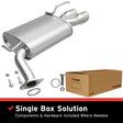 2006-2010 INFINITI M35 Direct-Fit Muffler Kit 108-0035 aluminized steel