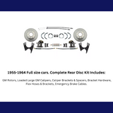 disc brake conversion kit for 1955-1968 gm-1955-1968-full-size-10-12-bolt-disc-brake-kit-w-e-brake-dbk1012fs MBM