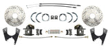 disc brake conversion kit for 1955-1968 Chevy Impala black disc brake drum brake gm-1955-68-10-12-bolt-disc-brake-w-e-brake-slotted-rotors-dbk1012fslx MBM