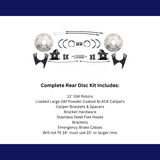 brake caliper stainless steel steel black disc brake gm-55-68-10-12-disc-brake-w-e-brake-slotted-rotor-black-dbk1012fslxb MBM