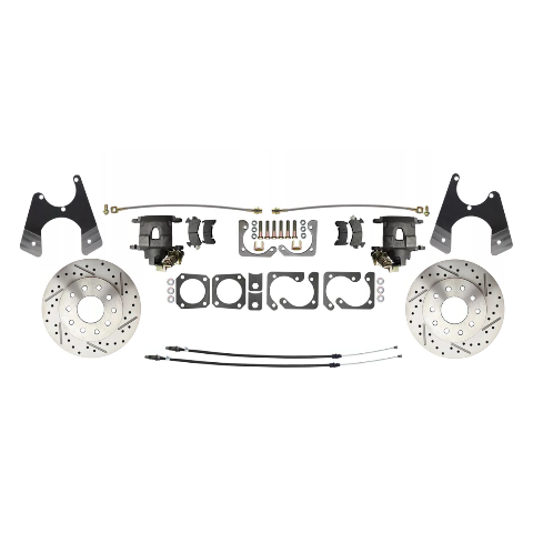 disc brake conversion kit for 1964-1972 Chevy El Camino x-10-12-bolt-disc-brake-w-e-brake-drilled-slotted-dbk1012lx MBM