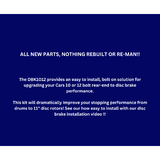 disc brake conversion kit for 1964-1972 Chevy El Camino x-10-12-bolt-disc-brake-w-e-brake-drilled-slotted-dbk1012lx MBM