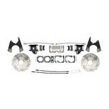 disc brake conversion kit for Chevy Chevelle stainless steel steel black disc brake x-10-12-bolt-disc-brake-w-e-brake-slotted-black-dbk1012lxb MBM