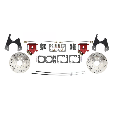 brake caliper for 1967-1969 Firebird disc brake fits-1967-69-camaro-10-12-disc-brake-w-e-brake-slotted-rotor-red-dbk1012slx-r MBM