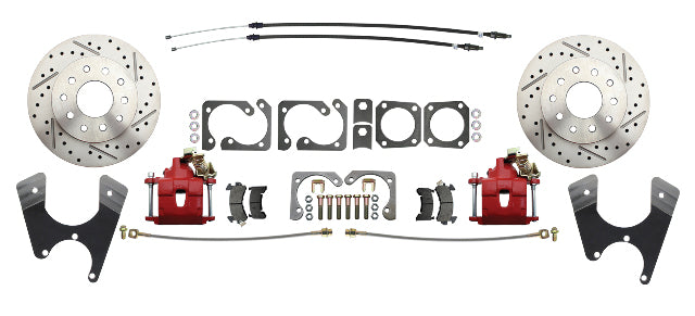 brake caliper for 1967-1969 Firebird disc brake fits-1967-69-camaro-10-12-disc-brake-w-e-brake-slotted-rotor-red-dbk1012slx-r MBM