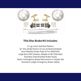 disc brake conversion kit for 1963-1987 Chevy C10 stainless steel steel disc brake drum brake fits-1963-87-c10-truck-rear-5-lug-drilled-slotted-disc-brake-kit-dbk1012trk-5lx MBM