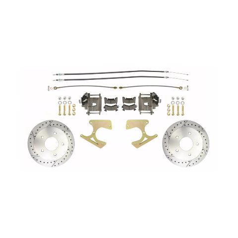 disc brake conversion kit for 1963-1987 Chevy C10 stainless steel steel disc brake drum brake fits-1963-87-c10-truck-rear-5-lug-drilled-slotted-disc-brake-kit-dbk1012trk-5lx MBM