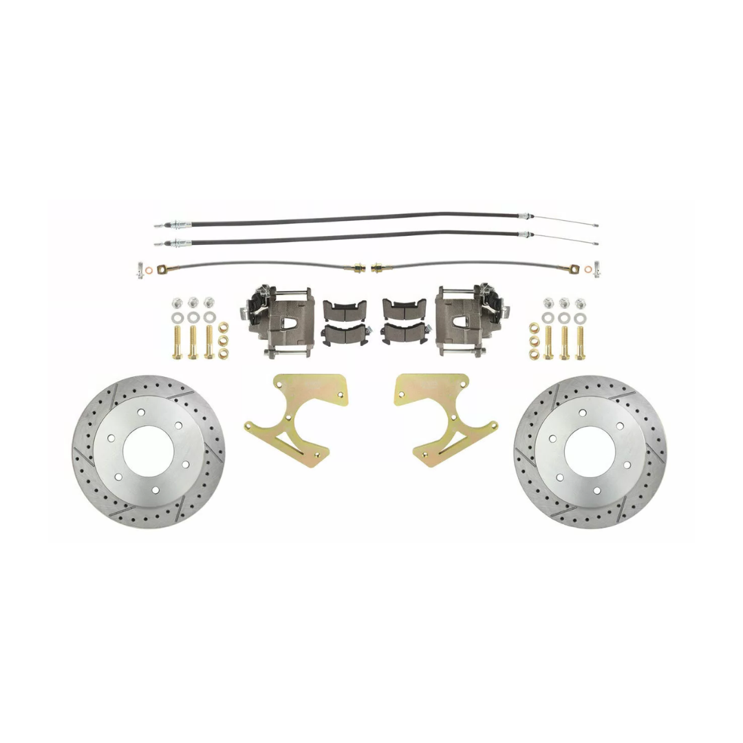 disc brake conversion kit for 1963-1987 Chevy C10 stainless steel steel disc brake drum brake fits-1963-1987-c10-truck-rear-6-lug-drilled-slotted-disc-brake-kit-dbk1012trk-lx MBM
