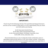 disc brake conversion kit for 1963-1987 Chevy C10 stainless steel steel disc brake drum brake fits-1963-1987-c10-truck-rear-6-lug-drilled-slotted-disc-brake-kit-dbk1012trk-lx MBM