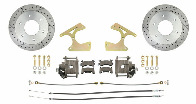 disc brake conversion kit for 1963-1987 Chevy C10 stainless steel steel disc brake drum brake fits-1963-1987-c10-truck-rear-6-lug-drilled-slotted-disc-brake-kit-dbk1012trk-lx MBM