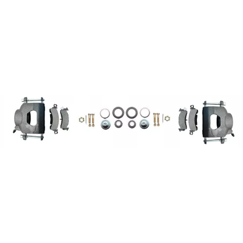 disc brake conversion kit for 1955-1958 Chevy stainless steel steel disc brake fits-1955-1958-gm-full-size-disc-brake-kit-drilled-slotted-rotors-dbk5558lx MBM