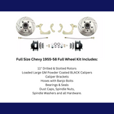 disc brake conversion kit for 1955-1958 Chevy black disc brake fits-1955-58-gm-full-size-disc-brake-kit-drilled-slotted-rotors-black-dbk5558lxb MBM