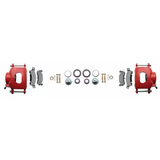disc brake conversion kit for 1955-1958 Chevy fits-1955-1958-gm-full-size-disc-brake-kit-drilled-slotted-rotors-red-dbk5558lxr MBM