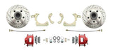 disc brake conversion kit for 1955-1958 Chevy fits-1955-1958-gm-full-size-disc-brake-kit-drilled-slotted-rotors-red-dbk5558lxr MBM