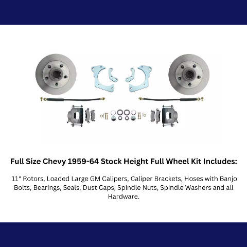 disc brake conversion kit for 1959-1964 Chevy fits-1959-1964-gm-full-size-standard-disc-brake-kit-dbk5964 MBM